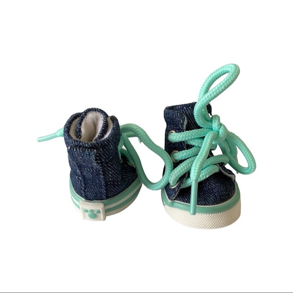 Dog Shoes - Small - Denim - Lace Up - Picture 5 of 7